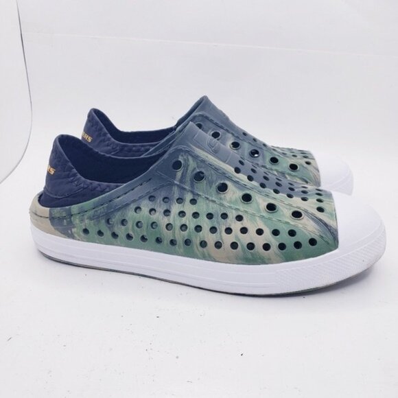 Skechers Green Camo Guzman Steps Slip On Water Shoes Sneakers Boys Youth Size 4 - Picture 2 of 13